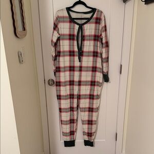 Hearth & Hand Plaid Onesie Christmas Pajamas